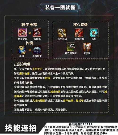 LOL女警出装推荐：最新版本最强出装搭配