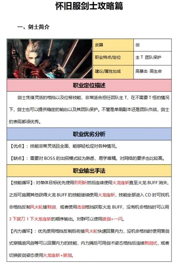 剑灵剑士连招秘籍：快速掌握高伤害连招的实战技巧